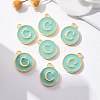 Golden Plated Alloy Enamel Charms ENAM-S118-05C-5