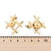 304 Stainless Steel Woven Stud Earrings EJEW-M070-13G-3