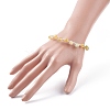 Natural Yellow Opal Braided Beaded Bracelet BJEW-JB07998-05-3