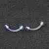 Acrylic Eyebrow Rings X1-AJEW-P084-06A-1