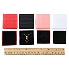 8Pcs 4 Colors Square Cardboard Ring Boxes CBOX-FS0001-08-5