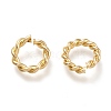 Brass Twisted Open Jump Rings X-KK-M207-01G-01-1