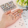 400Pcs Brass Acrylic Rhinestone Spacer Beads RB-SP0001-09B-3
