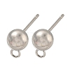 Non-Tarnish 304 Stainless Steel Stud Earring Findings STAS-O004-10D-P-1