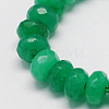 Natural White Jade Bead Strands G-R168-6x4mm-08-1