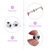 160Pcs 10 Style ABS Plastic Imitation Pearl Beads & Transparent & Opaque Acrylic Beads FIND-SW0001-31-4