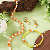 1Strand Handmade Lampwork Beads Strands LAMP-TA0001-84E-4