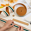 Polyester Grosgrain Ribbon OCOR-WH0105-091C-3