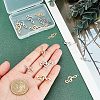 Unicraftale 8Pcs 201 Stainless Steel Links & 8Pcs 201 Stainless Steel Pendants STAS-UN0032-38-2