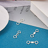 Anti-Tarnish  4Pcs 2 Style 925 Sterling Silver Spring Ring Clasps Sets STER-TA0001-05-5