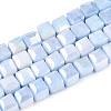 Anti-Tarnish Electroplate Glass Beads Strands GLAA-T025-6mm-10C-1