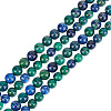 GOMAKERER 2 Strands Natural Chrysocolla and Lapis Lazuli Beads Strands G-GO0001-38B-1