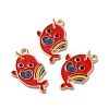 Alloy Enamel Pendants ENAM-Q448-09LG-01-3