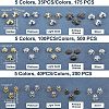 600Pcs 12 Style Multi-Petal Iron Bead Caps IFIN-FH0001-58-5