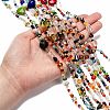 Mixed Electroplate Glass Beads Strands EGLA-A003-01-7