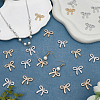 24Pcs 2 Colors Alloy Rhinestone Pendants ALRI-SC0001-46-4