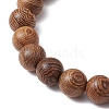 Wood Stretch Bracelets BJEW-JB11095-04-4