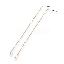 Brass Stud Earring Findings KK-I645-01G