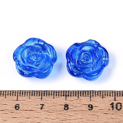 Baking Paint Transparent Glass Beads DGLA-N018-01B-1