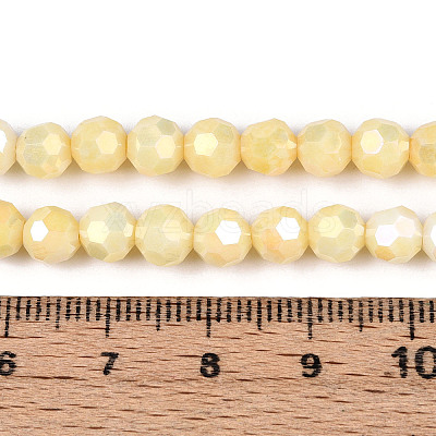 Anti-Tarnish Electroplate Glass Beads Strands X-EGLA-T021-6mm-15-08-1
