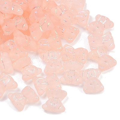 Frosted Transparent Acrylic Beads X1-OACR-P029-20B-02-1