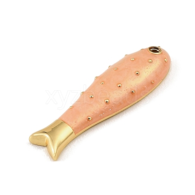 Brass Enamel Pendants KK-CBAF17A-06G-1