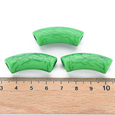 Opaque Crackle Acrylic Beads MACR-S372-001N-007-1