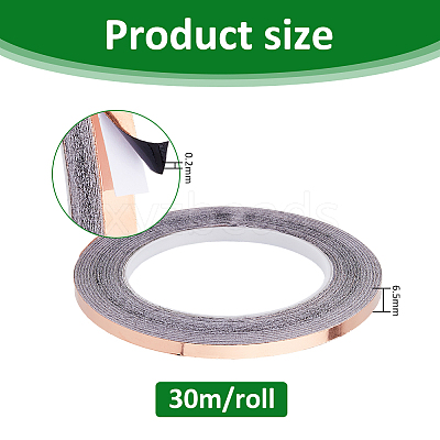 Copper Foil Tapes with Adhesive Back AJEW-WH0348-409A-1
