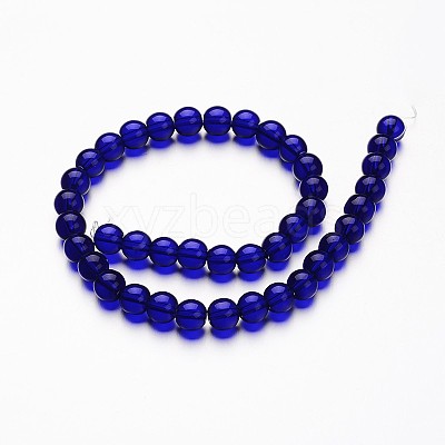 Glass Round Bead Strands GLAA-I028-10mm-13-1