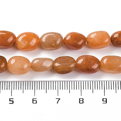Natural Red Aventurine Beads Strands G-G146-A02-01-1