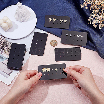 12Pcs 10-Hole Acrylic Earring Display Cards EDIS-OC0001-10B-1