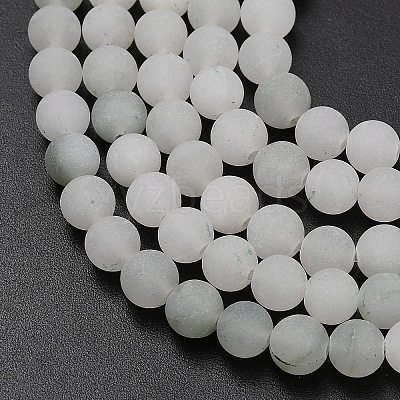 Natural Tianshan Cui Quartzite Beads Strands G-G305-A02-6mm-1