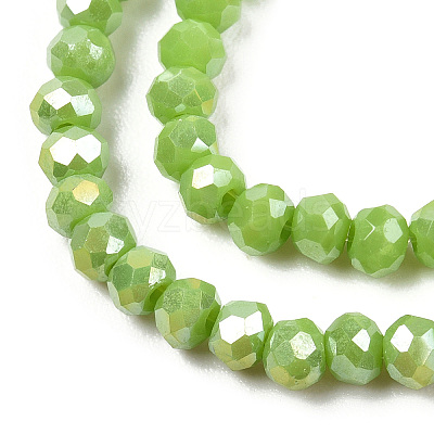 Electroplate Glass Beads Strands EGLA-A034-P3mm-B24-1