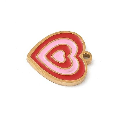304 Stainless Steel Enamel Charms STAS-P388-19E-G-1