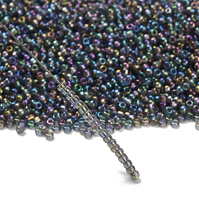 12/0 FGB Grade A Rainbow Transparent Mini Glass Seed Beads X-SEED-Q010-F556-1
