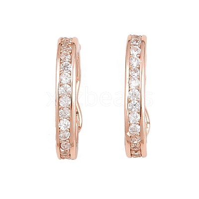 925 Sterling Silver Twister Clasps STER-E056-026RG-A-1