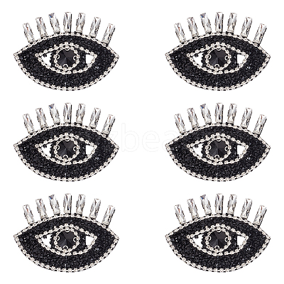 Evil Eye Shape Appliques LS-DIY-WH0401-33-1