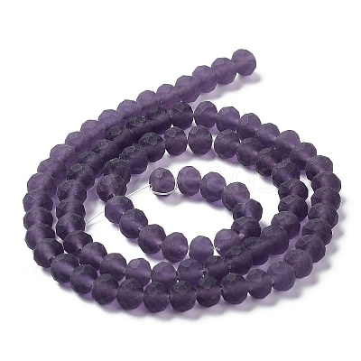 Transparent Glass Beads Strands X1-EGLA-A034-T8mm-MD15-1
