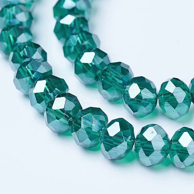 Electroplate Glass Beads Strands EGLA-A034-T4mm-A18-1