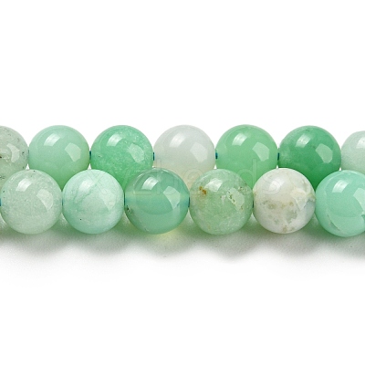 Natural Chrysoprase Beads Strands G-P503-6MM-03-1