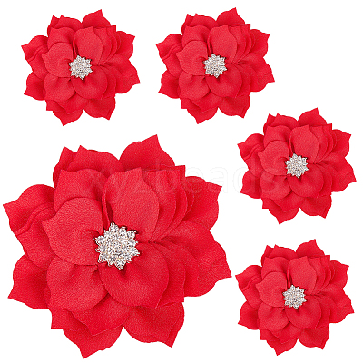 Polyester & Rhinestones Ornament Accessories DIY-WH20063-015B-1