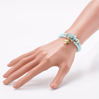 Stretch Bracelets Sets BJEW-JB06095-02-1
