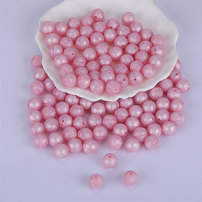 Round Silicone Focal Beads SI-JX0046A-53-1