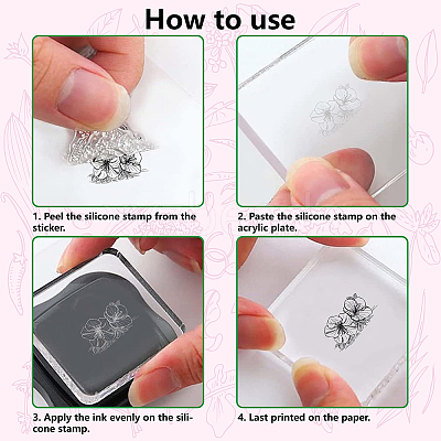 PVC Plastic Clear Stamps DIY-WH0439-0003-1