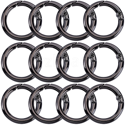 15Pcs Zinc Alloy Spring Gate Rings FIND-BBC0005-01B-B-1