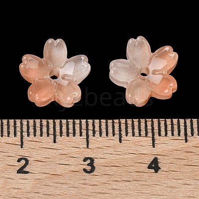 Dyed & Heated Glass Bead Caps GLAA-Z019-03K-1
