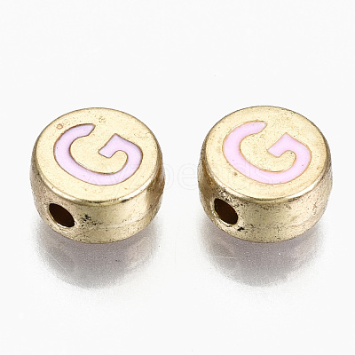 Alloy Enamel Beads ENAM-S122-029G-RS-1