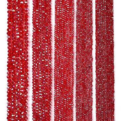 Electroplate Glass Beads Strands X-EGLA-A044-T6mm-B01-1