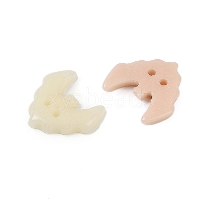 2-Hole Glass Buttons PORC-R010-02-1