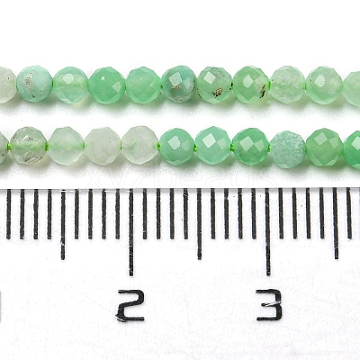 Natural Chrysoprase Beads Strands G-A097-A16-03-1